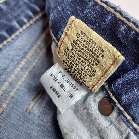 BKE Emma Bootcut Stretch Denim Distressed Jeans 27 - Picture 5 of 7